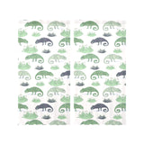 Chameleon lizard succulent plant pattern Gauze Curtain