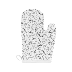 Potato Chips Pattern Print Design 04 Heat Resistant Oven Mitts