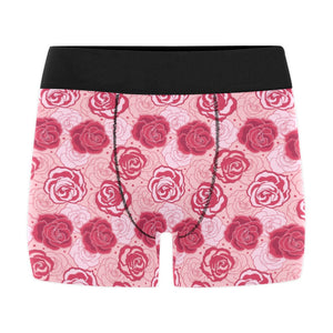 Rose Pattern Print Design 02 Men's All Over Print Boxer Briefs Men's Underwear