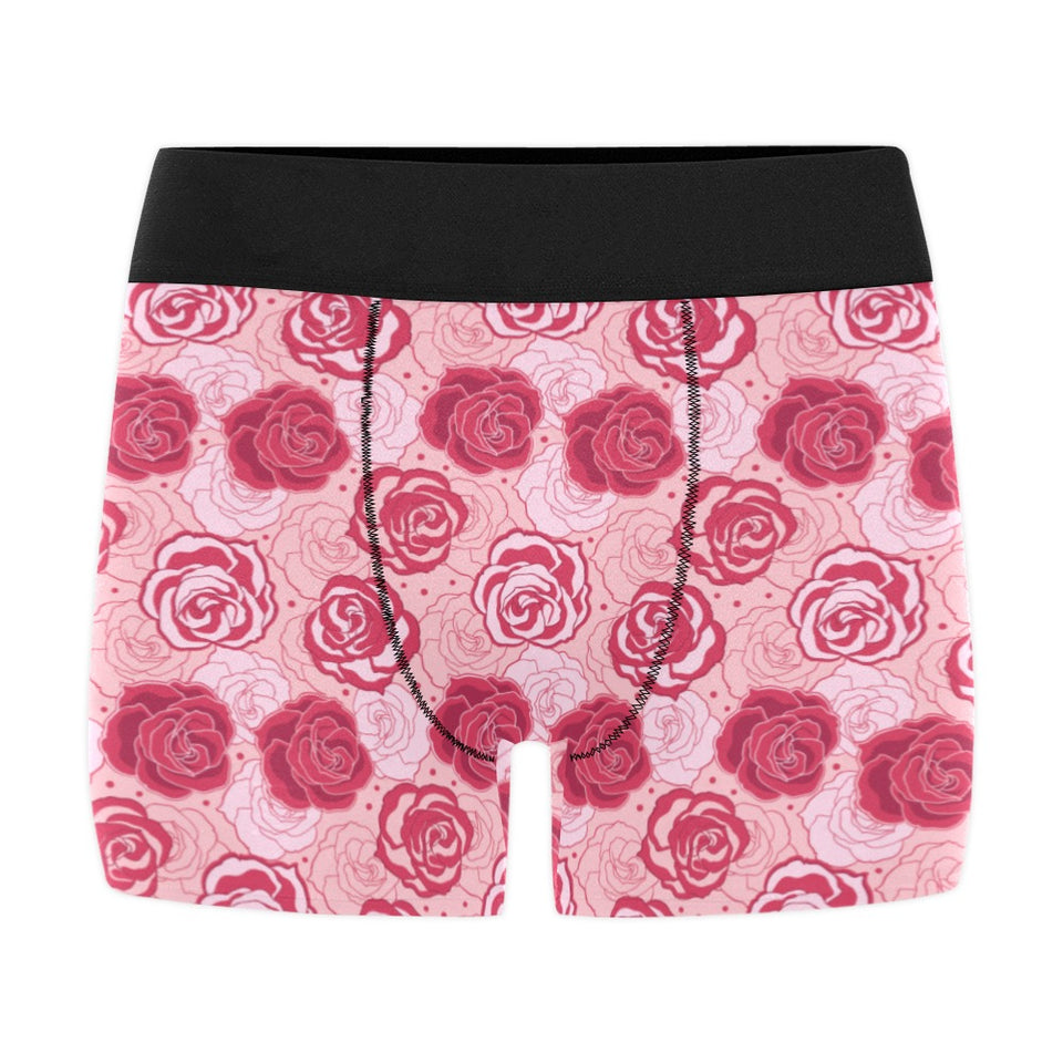 Rose Pattern Print Design 02 Men's All Over Print Boxer Briefs Men's Underwear
