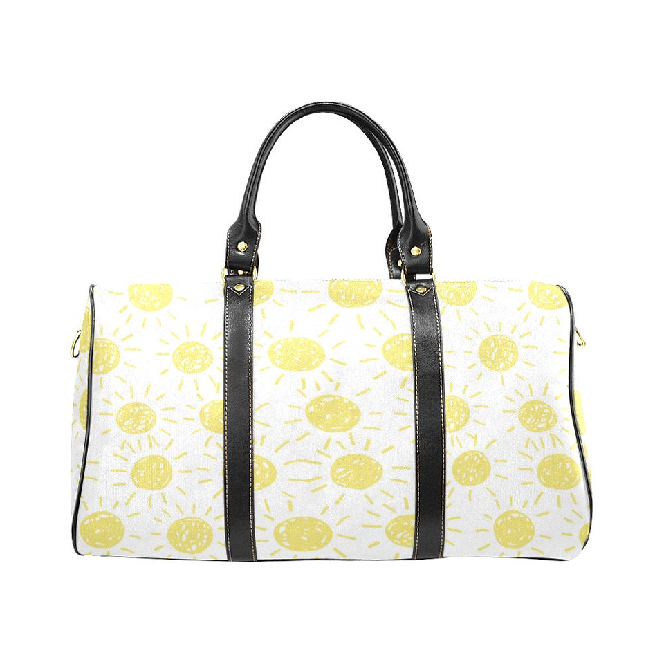 hand drawn sun pattern Travel Bag