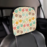 Bicycle Pattern Print Design 01 Car Headrest Cover