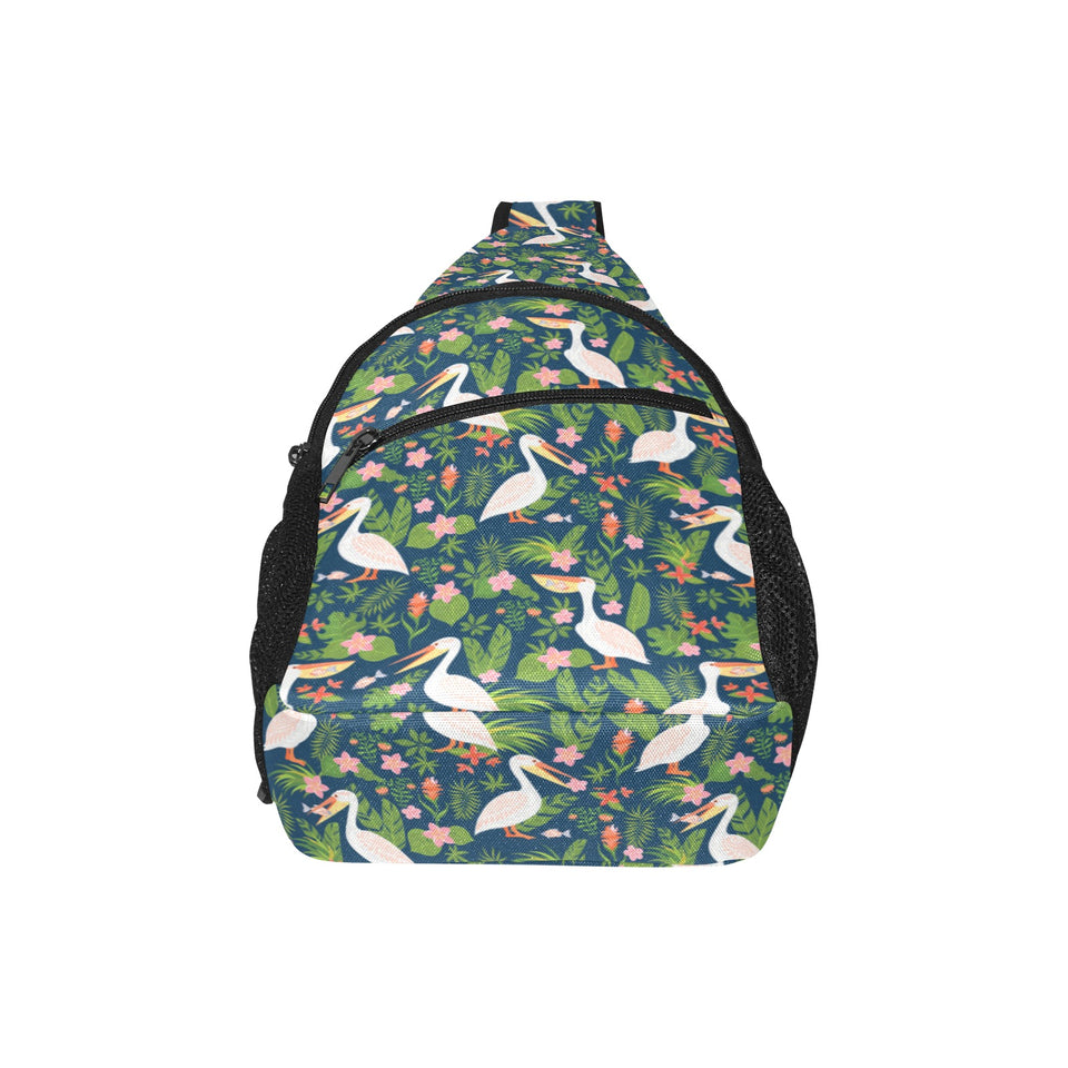 Pelican Pattern Print Design 05 All Over Print Chest Bag