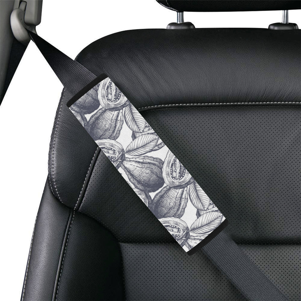 Guava tropical hand drawn pattern Car Seat Belt Cover
