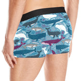 Whale design pattern Men's All Over Print Boxer Briefs Men's Underwear