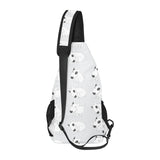 Bull Terrier Pattern Print Design 01 All Over Print Chest Bag