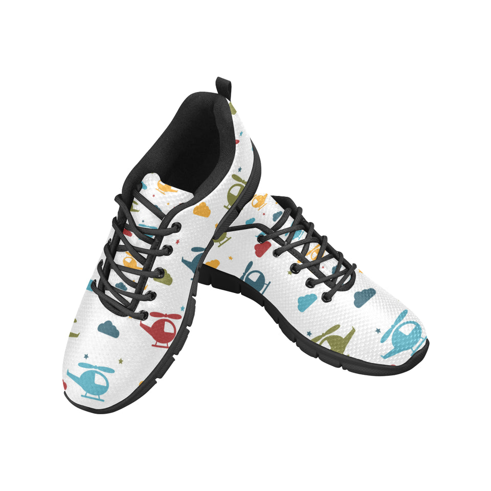 Colorful helicopter pattern Women's Sneaker Shoes
