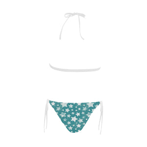 Vintage star pattern Sexy Bikinis Two-Piece Swimsuits