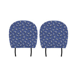 Seagull Pattern Print Design 03 Car Headrest Cover