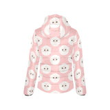 Cute sheep pattern Women's Padded Hooded Jacket