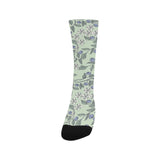 hand drawn blueberry pattern Crew Socks