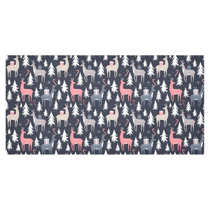 Deers Winter Christmas pattern Tablecloth