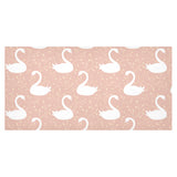 Swan flower light pink background Tablecloth