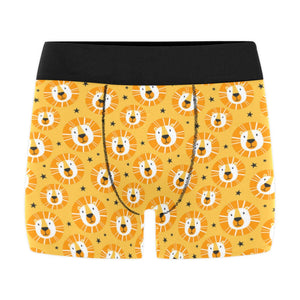 Lion Pattern Print Design 03 Men's All Over Print Boxer Briefs Men's Underwear