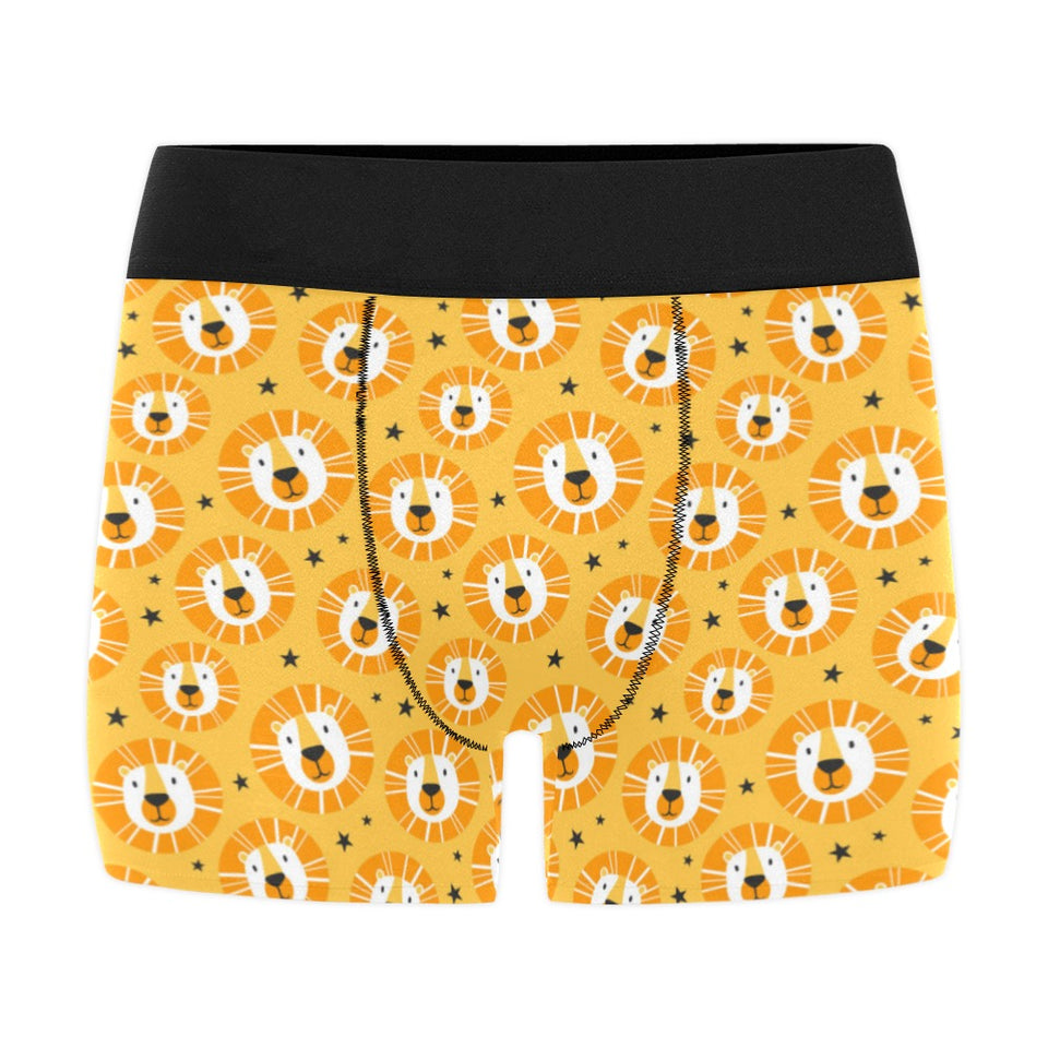 Lion Pattern Print Design 03 Men's All Over Print Boxer Briefs Men's Underwear