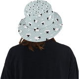 Sheep polka dot cloud pattern Unisex Bucket Hat