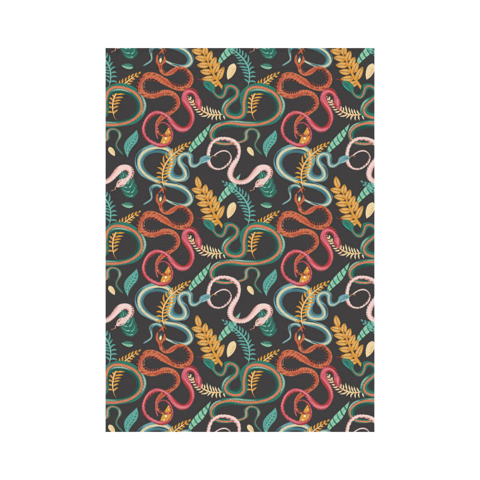 Colorful snake plant pattern House Flag Garden Flag