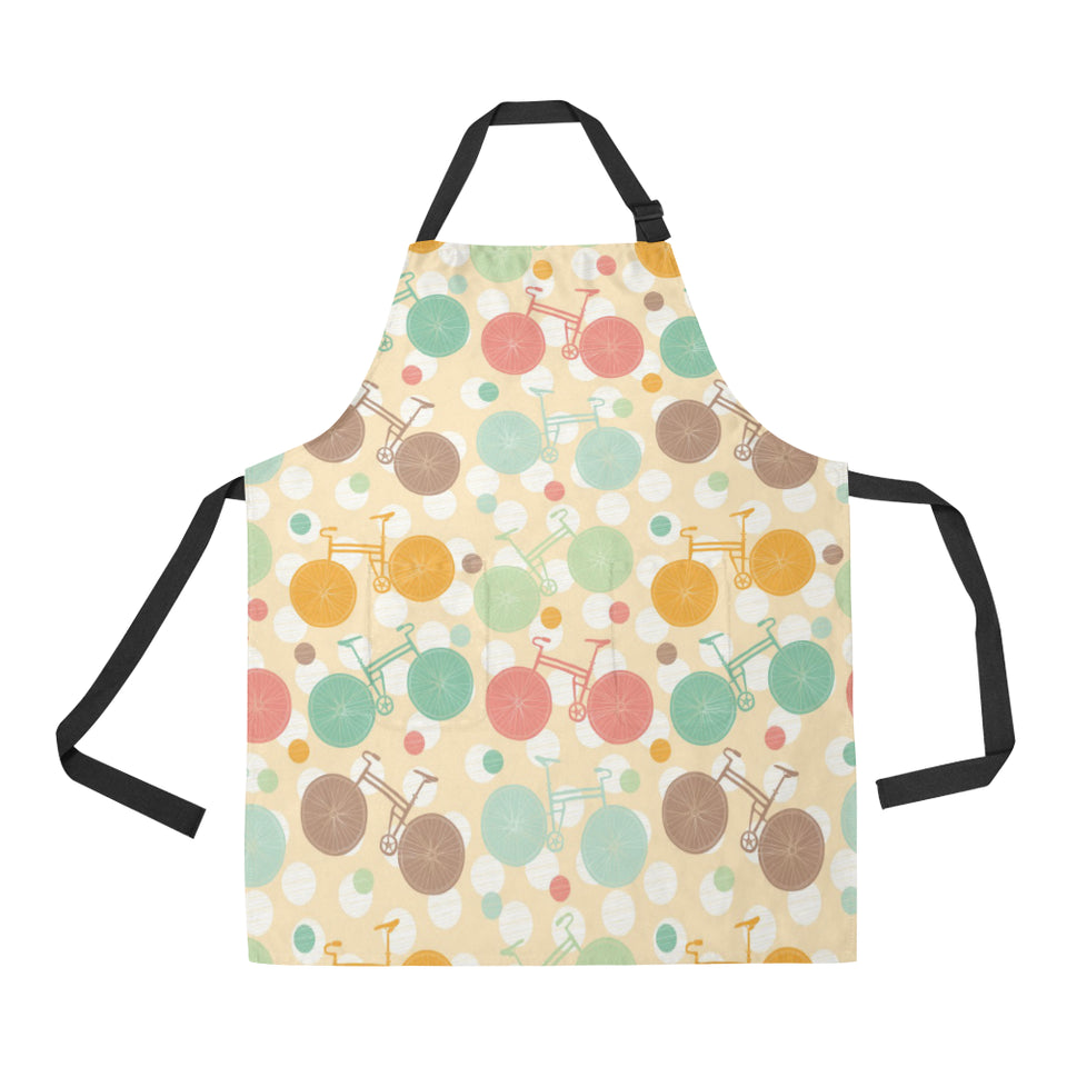 Bicycle Pattern Print Design 01 All Over Print Adjustable Apron