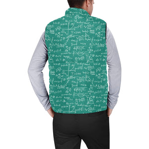 Math Pattern Print Design 01 Men's Padded Vest