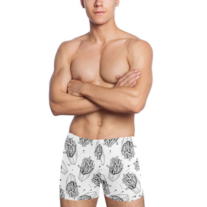 Hand drawn french fries pattern Men's Swimming Trunks