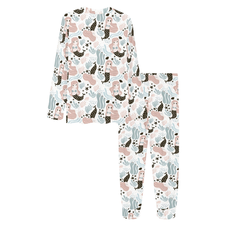 cute mermaid pattern Women's All Over Print Pajama Set