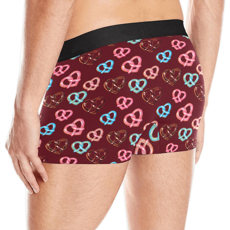 Pretzels Pattern Print Design 05 Men's All Over Print Boxer Briefs Men's Underwear