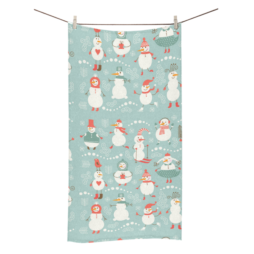 Cute snowman pattern Bath Towel