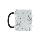 Cute goat design pattern Morphing Mug Heat Changing Mug