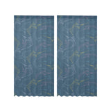 Swordfish Pattern Print Design 02 Gauze Curtain