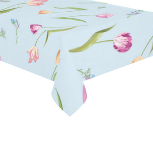 Watercolor Tulips pattern Tablecloth