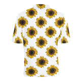 sunflowers design pattern Men's All Over Print Polo Shirt