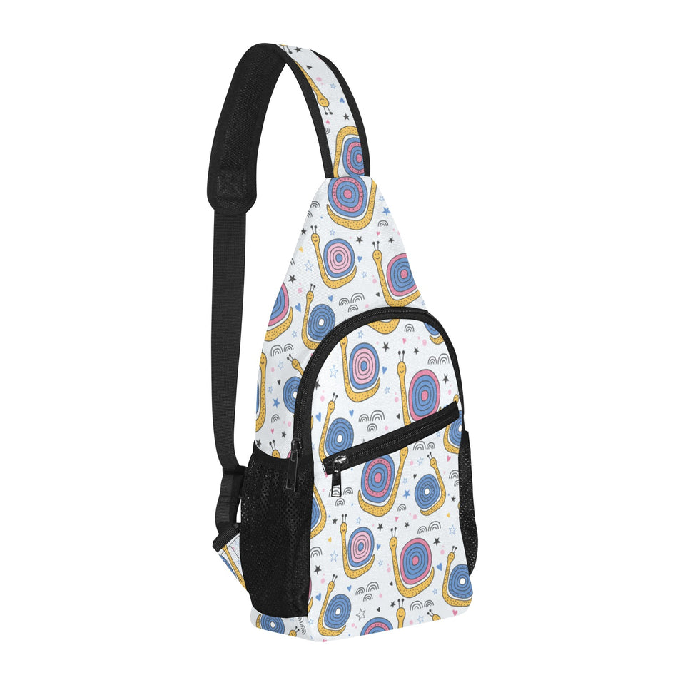 Snail Pattern Print Design 05 All Over Print Chest Bag