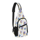 Snail Pattern Print Design 05 All Over Print Chest Bag