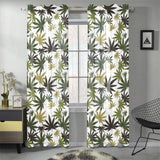Canabis Marijuana Weed Pattern Print Design 05 Gauze Curtain