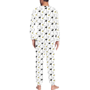 Seagull Pattern Print Design 05 Men's All Over Print Pajama