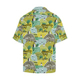Hand drawn windmill pattern Men's All Over Print Hawaiian Shirt