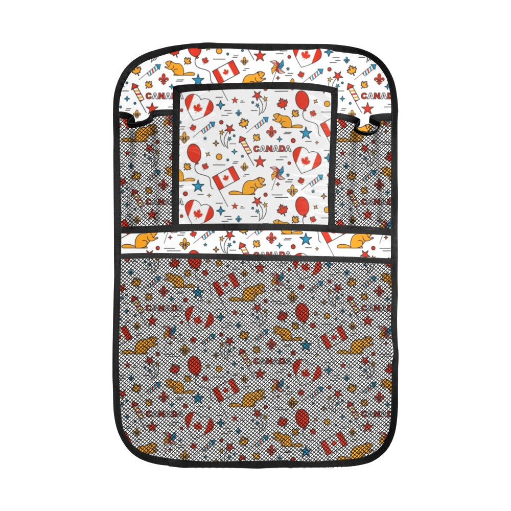 Canada Pattern Print Design 03 Car Seat Back Organizer