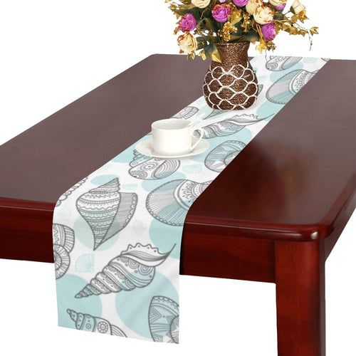 Shell polynesian tribal Table Runner