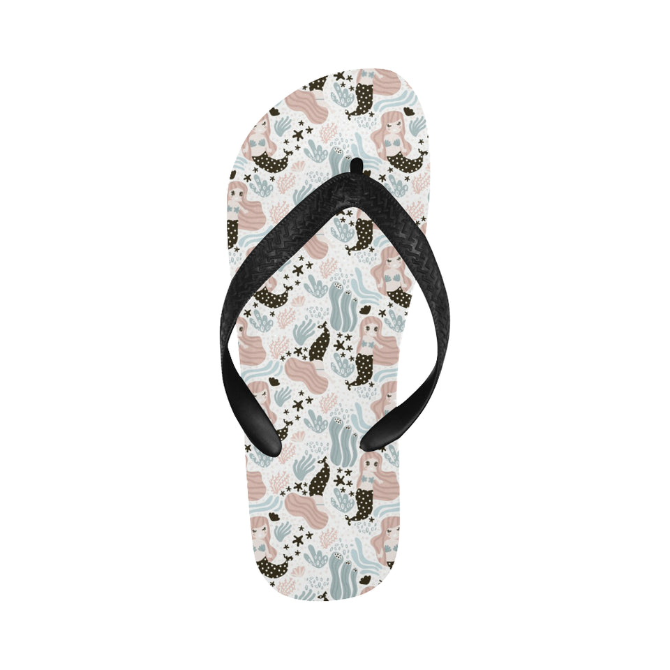 cute mermaid pattern Unisex Flip Flops