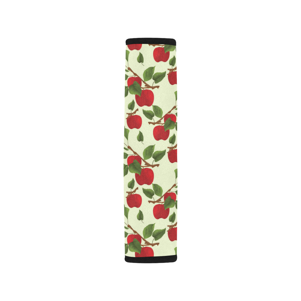 Red apples leaves pattern Car Seat Belt Cover