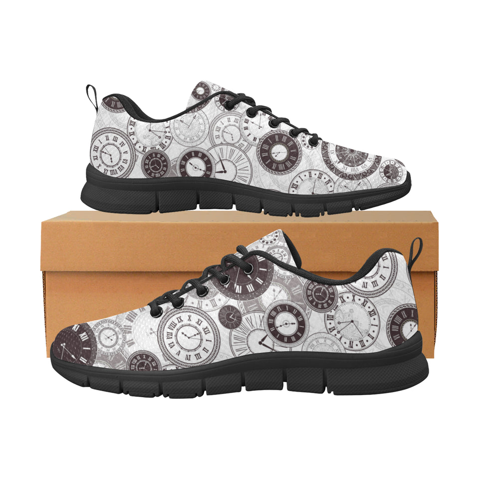 Classic vintage clock pattern Men's Sneaker Shoes