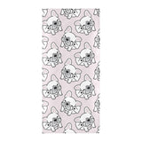 Cute french bulldog pattern Beach Towel