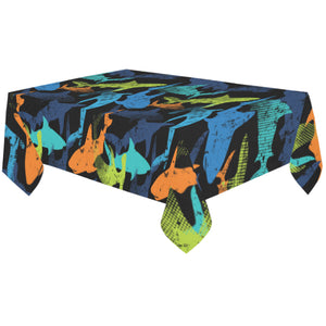 Colorful shark Tablecloth