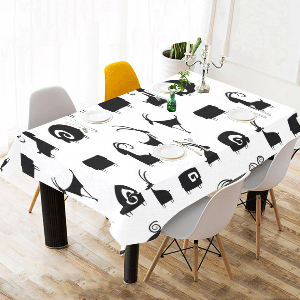 Goat ram pattern Tablecloth