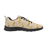 Rhino yellow theme pattern Men's Sneaker Shoes
