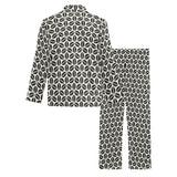 Coffee bean abstract modern pattern Men's Long Pajama Set
