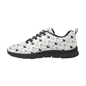 Seagull Pattern Print Design 05 Men's Breathable Sneakers ( Model 055)
