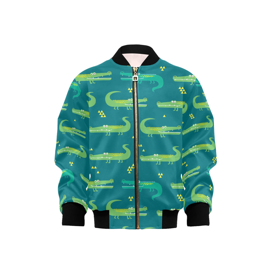 Crocodile pattern Kids' Boys' Girls' Bomber Jacket