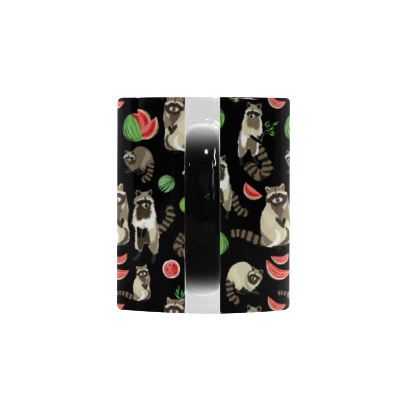 Raccoon watermelon pattern Morphing Mug Heat Changing Mug