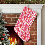 Lips Pattern Print Design 01 Christmas Stocking